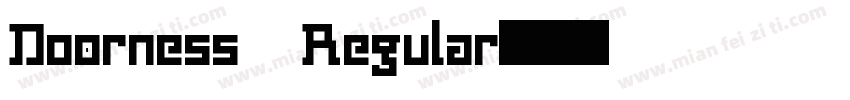 Do0rness Regular字体转换